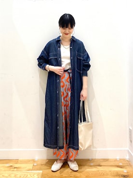 秋山 里織さん（レディース・158cm）の春コーディネート