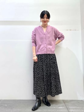 秋山 里織さん（レディース・158cm）の秋コーディネート