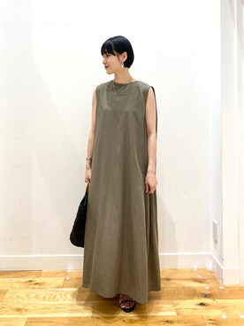 秋山 里織さん（レディース・158cm）の夏コーディネート