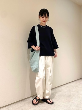 秋山 里織さん（レディース・158cm）の夏コーディネート