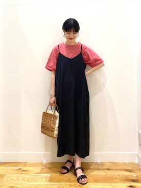 秋山 里織さん（レディース・158cm）の夏コーディネート