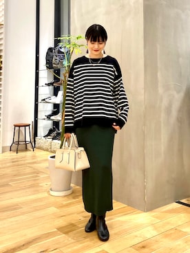 秋山 里織さん（レディース・158cm）の秋コーディネート