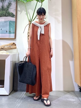 秋山 里織さん(レディース・158cm)の夏コーディネート