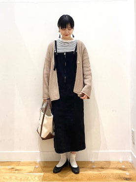 秋山 里織さん（レディース・158cm）の春コーディネート