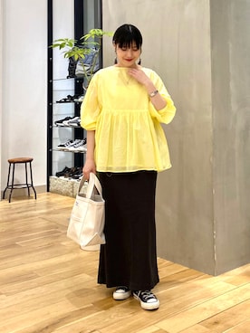 秋山 里織さん(レディース・158cm)の春コーディネート