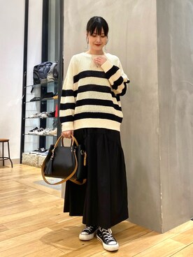 秋山 里織さん(レディース・158cm)の春コーディネート