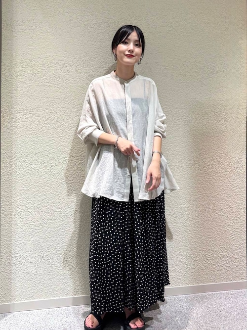 バックタックワイドシャツ