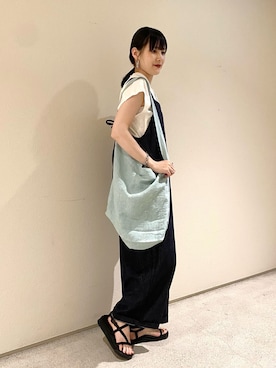 秋山 里織さん（レディース・158cm）の夏コーディネート