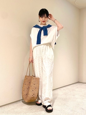 秋山 里織さん(レディース・158cm)の夏コーディネート