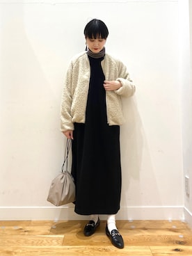 秋山 里織さん(レディース・158cm)の冬コーディネート