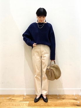 秋山 里織さん(レディース・158cm)の冬コーディネート