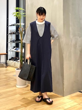 秋山 里織さん（レディース・158cm）の春コーディネート