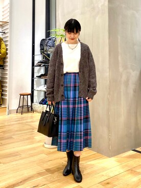 秋山 里織さん(レディース・158cm)の秋コーディネート