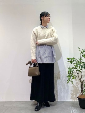 秋山 里織さん(レディース・158cm)の秋コーディネート