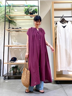 秋山 里織さん(レディース・158cm)の夏コーディネート