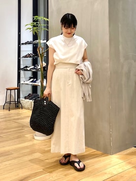 秋山 里織さん（レディース・158cm）の春コーディネート