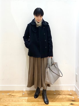 秋山 里織さん(レディース・158cm)の冬コーディネート