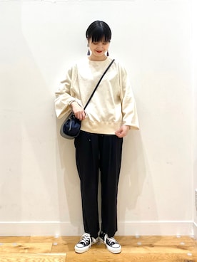 秋山 里織さん（レディース・158cm）の春コーディネート