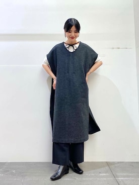 秋山 里織さん(レディース・158cm)の秋コーディネート