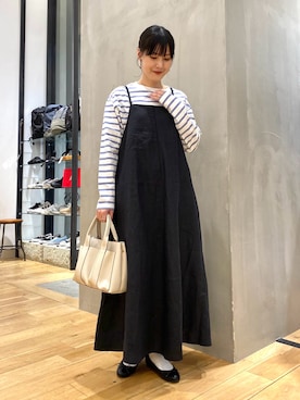 秋山 里織さん（レディース・158cm）の春コーディネート