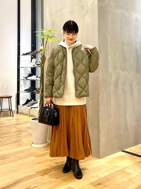 秋山 里織さん（レディース・158cm）の秋コーディネート