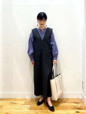 秋山 里織さん（レディース・158cm）の夏コーディネート