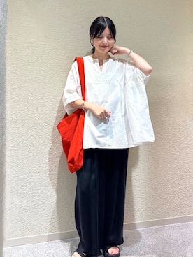 秋山 里織さん(レディース・158cm)の夏コーディネート