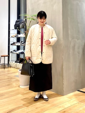 秋山 里織さん(レディース・158cm)の冬コーディネート