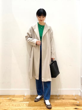 秋山 里織さん（レディース・158cm）の春コーディネート