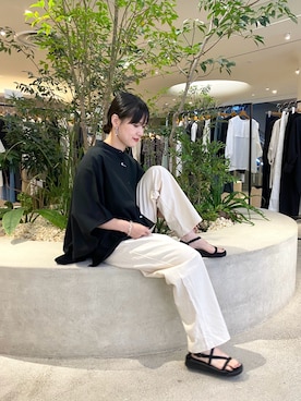 「かぐれ」｜秋山 里織さん（レディース・158cm）の夏コーディネート