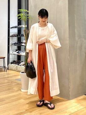 秋山 里織さん(レディース・158cm)の春コーディネート