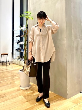 秋山 里織さん(レディース・158cm)の秋コーディネート