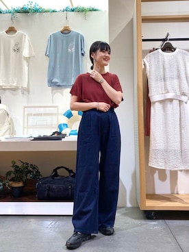 秋山 里織さん（レディース・158cm）の夏コーディネート