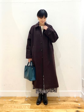 秋山 里織さん（レディース・158cm）の冬コーディネート