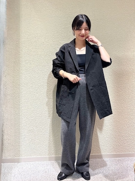 秋山 里織さん（レディース・158cm）の秋コーディネート