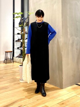 秋山 里織さん(レディース・158cm)の冬コーディネート