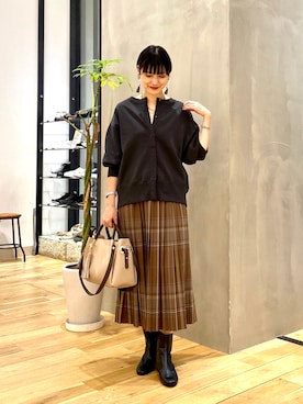 秋山 里織さん（レディース・158cm）の秋コーディネート