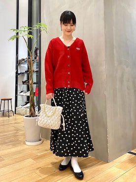 秋山 里織さん（レディース・158cm）の冬コーディネート