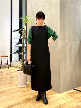秋山 里織さん(レディース・158cm)の秋コーディネート