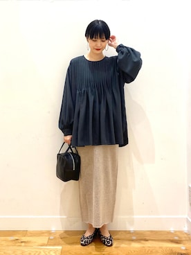 秋山 里織さん(レディース・158cm)の冬コーディネート