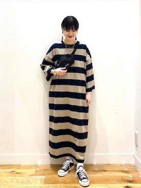 「patagonia」｜「アイテム（ワンピース/ドレス）」を使った、saoriさん（レディース・158cm）の春コーディネート