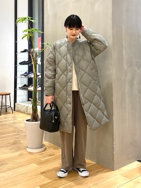 秋山 里織さん（レディース・158cm）の冬コーディネート