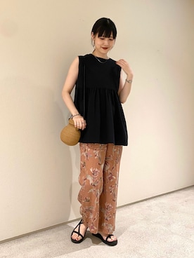 秋山 里織さん(レディース・158cm)の夏コーディネート