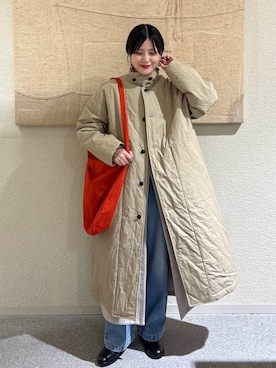 「アイテム（その他アウター）」を使った、秋山 里織さん（レディース・158cm）の秋コーディネート