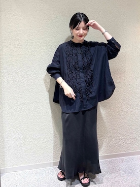 秋山 里織さん（レディース・158cm）の夏コーディネート