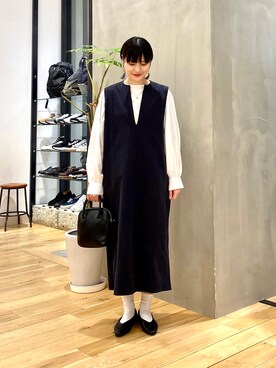 秋山 里織さん(レディース・158cm)の冬コーディネート