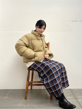 「GYMPHLEX（ジムフレックス）のアイテム（ジャケット/アウター）」を使った、秋山 里織さん（レディース・158cm）の秋コーディネート