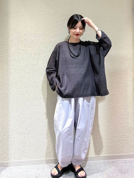 「帰省コーデ」｜「アイテム（パンツ）」を使った、saoriさん（レディース・158cm）の夏コーディネート