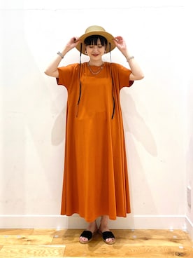 「URBAN RESEARCH DOORS WOMENS」｜「アイテム（その他）」を使った、秋山 里織さん（レディース・158cm）の夏コーディネート