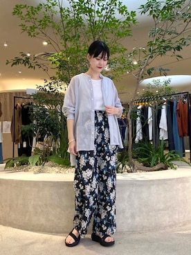 秋山 里織さん(レディース・158cm)の夏コーディネート